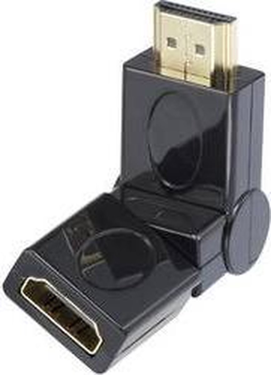 SpeaKa Professional SP-3772320 HDMI Adapter [1x HDMI-stekker - 1x HDMI-bus] Zwart Vergulde steekcontacten